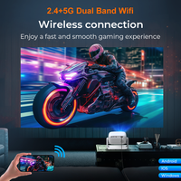 Projecteurs portables home cinéma android 9 projecteur vidéo smart tv avec wifi 190 ANSI 1280*720P résolution physique 4K proyector