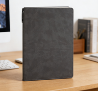 Carnet personnalisé avec logo, agendas et carnets, carnet d'écriture personnalisé 2026, carnet de notes économique, format A5, couverture en cuir PU