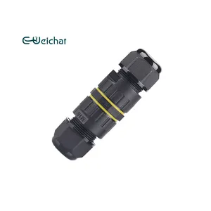 Cable eléctrico de alimentación IP68, Conector de cableado impermeable de 2, 3, 4 y 5 pines, diferentes tamaños y tipos