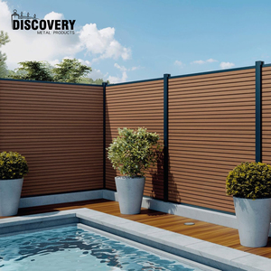 Panneau de clôture composite en bois-plastique WPC <span class=keywords><strong>pour</strong></span> la sécurité extérieure, idéal <span class=keywords><strong>pour</strong></span> les jardins, fermes et la protection des frontières – Vente en gros - Product Image 3