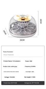 <span class=keywords><strong>Incubadora</strong></span> de Huevos de Aves con Capacidad para 12 Huevos, 98% de Tasa de Incubación, Volteo Automático de Huevos, Juguete Educativo para Niños, Ciencia Familiar de Tamaño Pequeño - Product Image 6