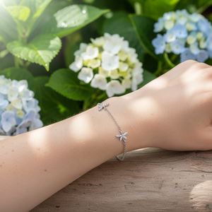 Clear Zircon 2025 Venta caliente Mariposa y libélula Diseño Charm Bracelet Venta al por mayor Artesanía 925 Joyería de plata esterlina - Product Image 3
