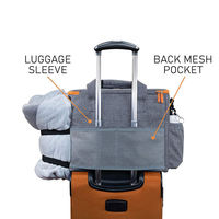 Robuste Multifunktionale Haustier-Reisetasche mit 2 Schüsseln, OEM Anpassbare Mittelgroße und Große Hundetasche mit Futterfach für Reisen