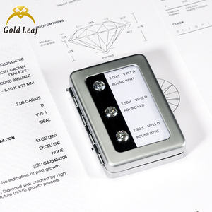 Diamante de Laboratorio Certificado IGI Goldleaf, Corte Brillante Redondo, 0.3CT 0.5CT 1CT 2CT 3CT D VVS VS HPHT CVD, Diamante Cultivado en Laboratorio - Product Image 6