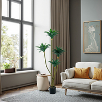Décoration intérieure : Plante artificielle en plastique, Sisal, Gladiolus, Agave, Orchidée Couronne, Feuille de sabre, en pot, durable, 80 cm, Pâques, Thanksgiving