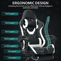 Chaise de bureau à fonctionnalités multiples réglables, chaise de jeu moderne, chaise d'ordinateur ergonomique confortable, siège souple, chaise d'e-sport