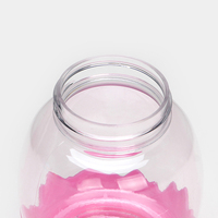 Boîte de sélection de taille, bouteille transparente, stockage du corps, bocaux en plastique, bidons avec couvercles pour bonbons