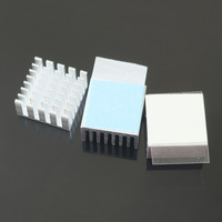 Kit de dissipateur thermique, ruban adhésif conducteur thermique, dissipateur thermique en aluminium et cuivre pour boîtier d'ordinateur Raspberry Pi B/B+/2/3/4/5