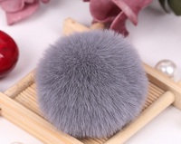 5cm haute qualité conception personnalisée bricolage boule de fourrure Mini doux fausse fourrure de lapin pompons pour artisanat porte-clés