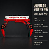 Machine de lavage de voitures intelligente rouge