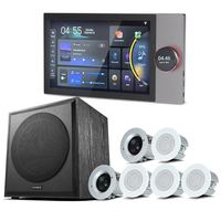 Système de musique d'ambiance intelligent Tuya 10 pouces, 8*30W, avec haut-parleur de plafond super puissant, écran intelligent et panneau de commande mural amplificateur