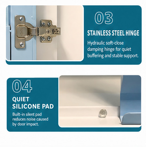 Mesa <span class=keywords><strong>de</strong></span> Trabajo Médica Moderna y Ecológica <span class=keywords><strong>de</strong></span> Acero Revestido con Cajón con Cerradura, Gabinete para Medicamentos, Almacenamiento <span class=keywords><strong>de</strong></span> Medicamentos para Hospitales y Centros <span class=keywords><strong>de</strong></span> Salud - Product Image 4