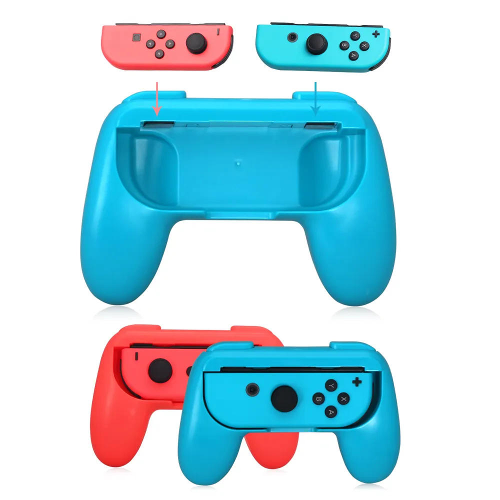 Two Players Handle Grips For Nintendo Switch Joy Con Controller Joystick Buttons