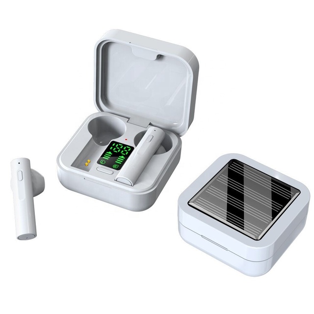 Air6 Plus Solar Earphones Auriculares Inalambricos Cheap Price Waterproof Sports In-ear Tws Earbuds Solar Bluetooh Headphones