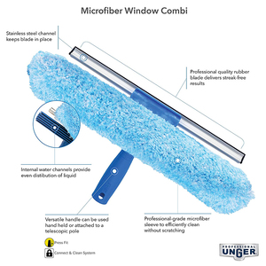 Limpiacristales Profesional 2 en 1 con Mango Largo y Microfibra, Diseño Nuevo - Product Image 4