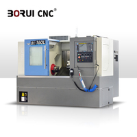 BR160L avec tour CNC à lit incliné pour l'usinage de composants métalliques complexes