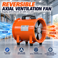 Ventilateur axial électrique à grand volume d'air pour l'élevage bovin, avec roulement à billes, personnalisation OEM/ODM, puissance 1,1 kW, 380 V