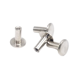 Rivets de précision personnalisés, rivets à filetage interne, rivets à tête plate en acier inoxydable - Product Image 1