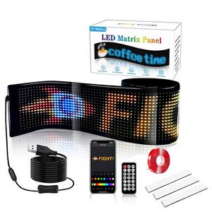 Écran LED Flexible 12V 5W pour Pare-Brise de Voiture Effet Yeux de Diable, Écran LED Animé Multimédia DIY, Indicateur LED pour Camion - Product Image 1