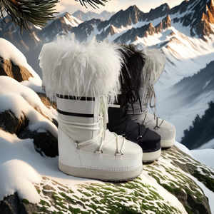 2026 <b>Winter</b> New Thermal <b>Ankle</b> Thickened Warm Fur <b>Women</b> <b>Boots</b> Space Moonlight Fashion Snow <b>Boots</b> Comfortable - Product Image 2