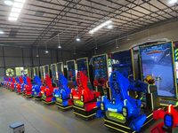 Máquina de Juegos Arcade 3 en 1 Jiaxin, Simulador de Movimiento, Vuelo, Conducción y Tiro, Operada con Monedas, para 2 Jugadores, Garantía de 12 Meses