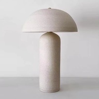 Lampe de table en céramique moderne de style discret, alimentée par courant alternatif, LED, écologique, blanc chaud, pour la décoration de la chambre à coucher