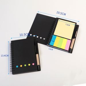 <b>Mini</b> <b>Notebook</b> Custom Cheap Spiral Notepad Self-adhesive Kraft Cover Notepad With Pen Sticky Notes for Promotion - Product Image 2