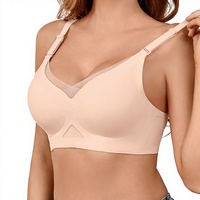 Soutiens-gorge sans fil en gelée pour femmes, bralette push-up festonnée sans armatures, soutien-gorge T-shirt de maintien, soutiens-gorge confortables sans couture