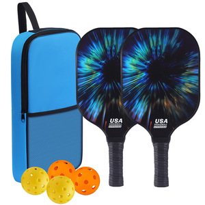 Juego de raquetas de pickleball con núcleo de fibra de vidrio tipo panal, aprobado por la USAPA, equipo de entrenamiento con bolsa de transporte y pelotas - Product Image 1