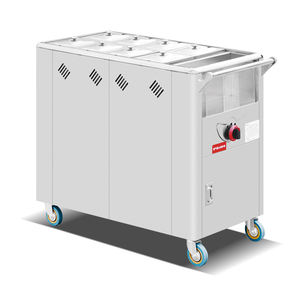 Type de gaz naturel Snack Dim Sum Chignon Porridge Chariot de service 4 casseroles Chariot mobile pour buffet Restaurant chinois - Product Image 3