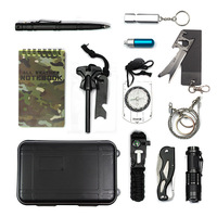 Kit de survie d'urgence multifonctionnel pour l'extérieur JK-H-033, outil de survie SOS