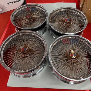 Jantes en alliage d'aluminium Popula 24 pouces, largeur 9/10, lèvre avant 3 pouces, lèvre arrière 5,7 pouces, centre doré / centre or rose, jantes à rayons - Product Image 4