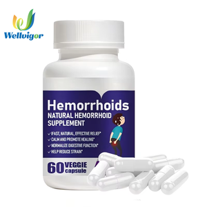 תוסף צמחי OEM, כמוסות שורש ג'ינג'ר וקליפת פסיליום לבריאות מבוגרים - Product Image 1