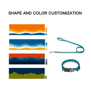 Fabricante al por mayor logotipo personalizado barato Nylon ajustable mascota perro Correa y collar conjunto - Product Image 3
