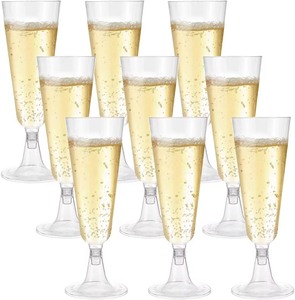 Copas de Champán Desechables de Plástico Transparente PS de 160 ml, Copas de Postre, Copas de Vino para Fiestas y Bodas - Product Image 4