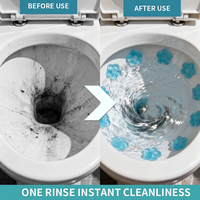 Deterjen Pembersih Toilet Sekali Pakai 2pcs Aroma Bunga Ramah Lingkungan Pembersih Kloset Bentuk Padat Grosir