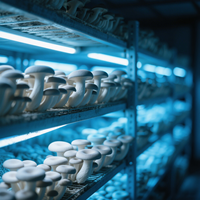 Lampe de culture LED pour champignons, tube bleu, 1 à 8 pieds, T5 T8, barre de croissance pour champignons cremini, portobello, bouton, shiitake, culture en intérieur