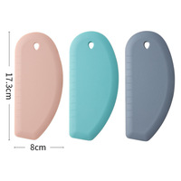 Socan Hachoir polyvalent de qualité alimentaire Coupe-saucisse réutilisable Grattoir en silicone avec échelle de mesure