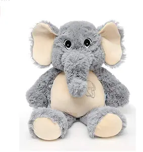 free sample plush stuffed cute giant elephant toy for christmas gift/high quality plush large size elephant toy/sitting elephant