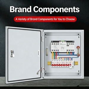 दोहरी शक्ति स्वचालित हस्तांतरण स्विच वितरण बॉक्स 63a तीन चरण एकल-चरण 2 पी/4 पी घरेलू दीवार - Product Image 4