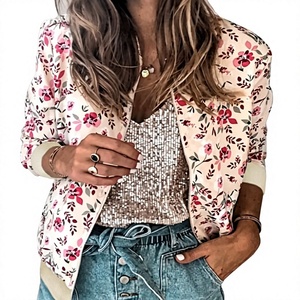 Hot Selling Winter <b>Women</b> Solid Zipper Breathable Stand Collar <b>Light</b> <b>Weight</b> Thick Short Cropped Puffer Wadded Coat Bubble - Product Image 3