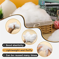 Rembourrage en polyester de qualité supérieure pour animaux, petits objets artisanaux, rembourrage en polyfill, fibres de rembourrage pour animaux en peluche, haute résilience 80g
