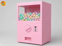 Machine Gacha géante avec fenêtre à prix géants pour salles d'arcade et centres de divertissement familial