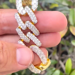 Fashion <b>Forward</b> Cuban Link Bracelet in 925 Sterling Silver with Sparkling Round Cut Moissanite for Elegant Styling - Product Image 2