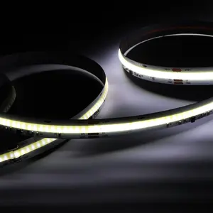 Banqcn 360led Wit Licht Vloeiende Cob Led Strip Licht 10Mm Pcb Breedte 24V Spanning Ip20 Waterdichte Ws281 Ic Externe 12Pcs Pixels