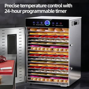 Déshydrateur alimentaire populaire en acier inoxydable pour la maison, 16 couches, pour poisson séché, porc, bœuf, poulet, saumon, crevettes, haricots - Product Image 6