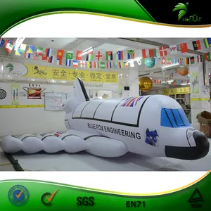 โฆษณาเครื่องบิน Inflatable รูปร่างที่กำหนดเองเครื่องบินบอลลูนไม่มี RC AirShip การสร้างแบบจำลอง