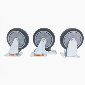 4 Zoll Medium Duty Tpr <span class=keywords><strong>Caster</strong></span> <span class=keywords><strong>Wheel</strong></span> Grau und Schwarz <span class=keywords><strong>Caster</strong></span> - Product Image 1