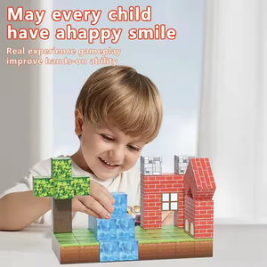 Bricolage en plastique Puzzle bloc jouet ensemble forêt série pour enfants créativité développement Cubes décompression bloc jouet - Product Image 6