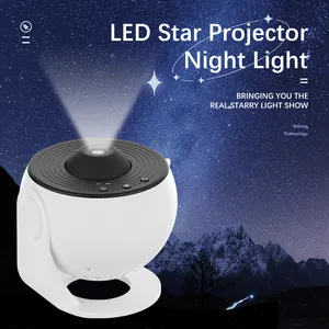 360 Rotatie Smart Ster Projector Nachtlampje Met 13 Filmprojector Lamp Voor Kinderen Kosmische Verhaal Lezen Ster Plafondlicht